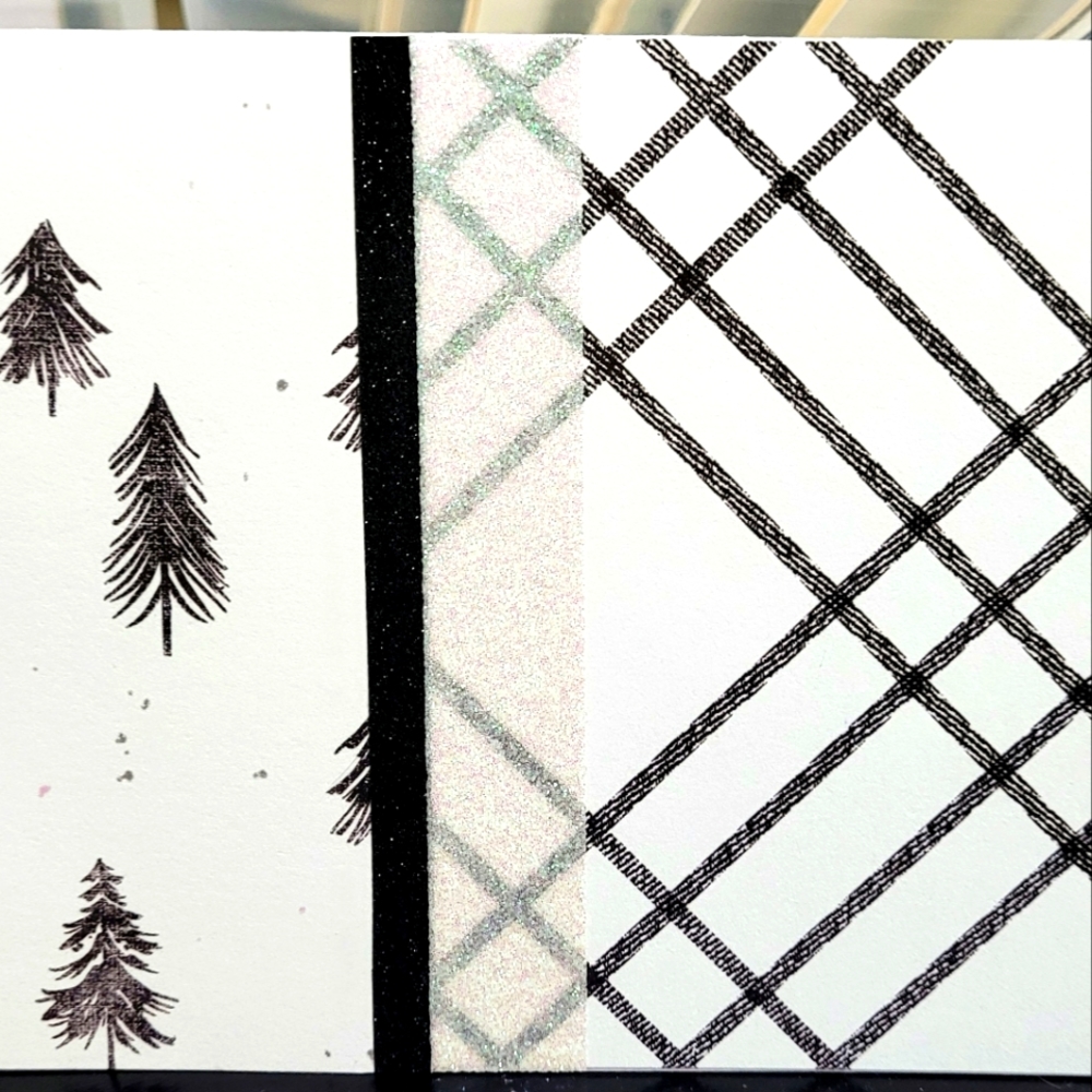 4/$15 Handmade cards - Black & White Christmas